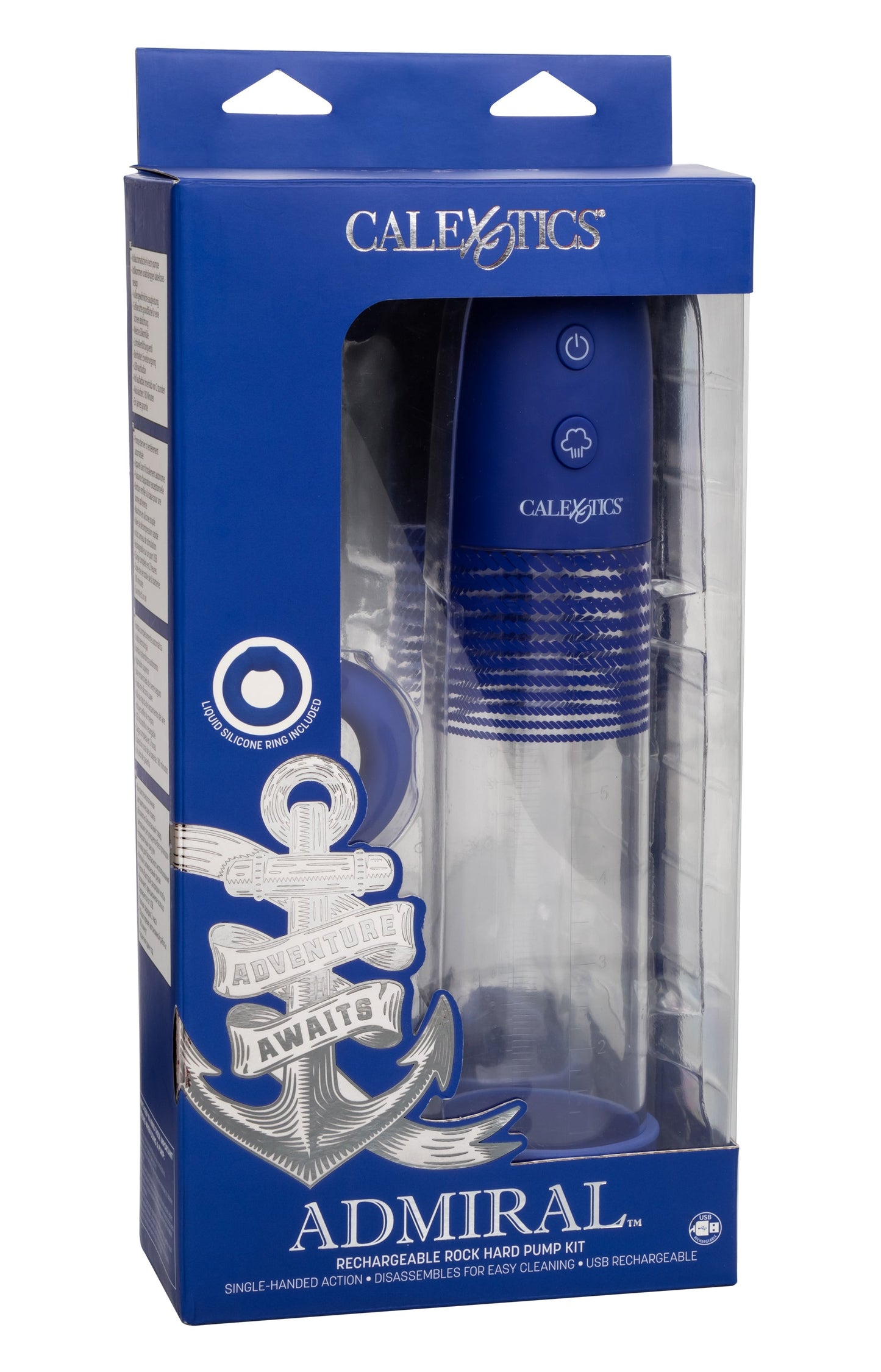 Admiral Rechargeable Automatic Pump Kit – Sleek Rechargeable Penis Pump > Pumps > Penis Pumps Electric - Tophatter Daily Deals