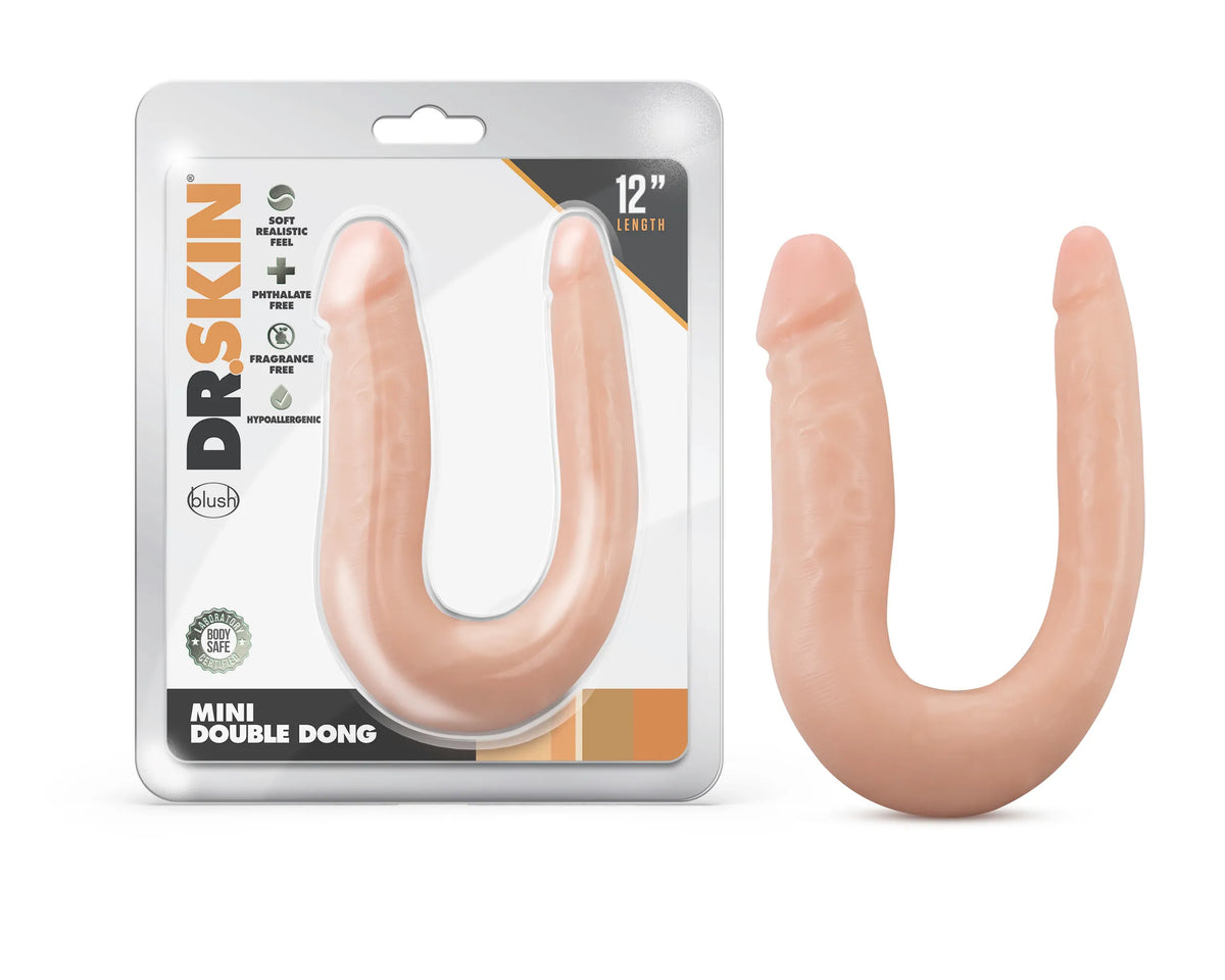 Dr. Skin Mini Double Dong – Soft Flexible Double Penetration Toy > Dildos > Double Dildos - Tophatter Daily Deals