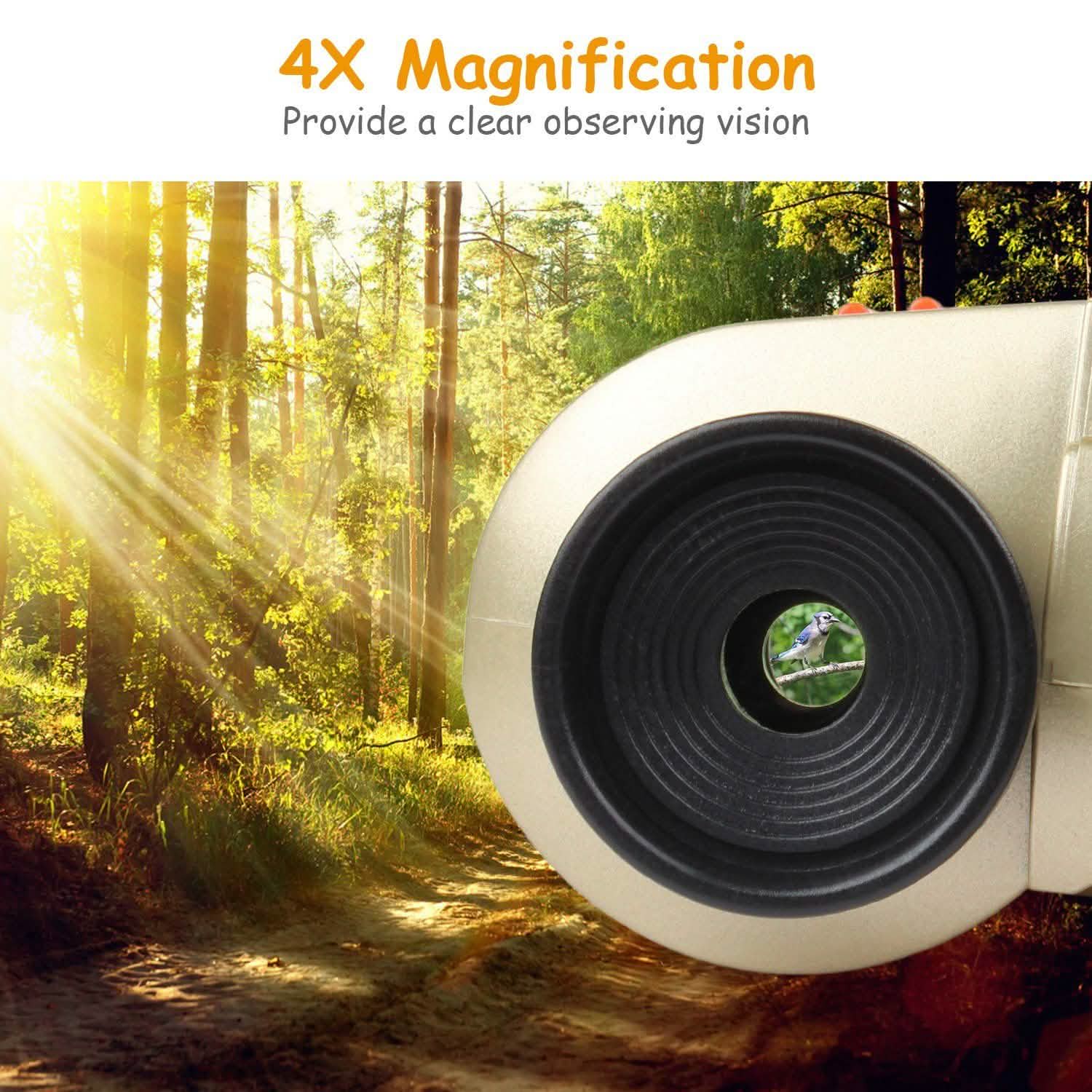 4x30 Kid Toy Night Vision Binoculars with Pop-Up LED Light Toys & Games - Tophatter Daily Deals