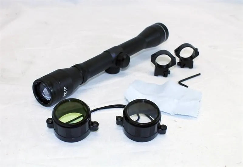 4 x 20 Sniper Rifle Scope With Mount Clamps - Rings - Tophatter Daily Deals