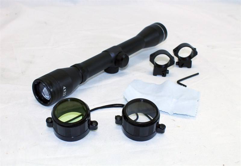4 x 20 Sniper Rifle Scope With Mount Clamps - Rings Collectible Weapons - Tophatter Daily Deals