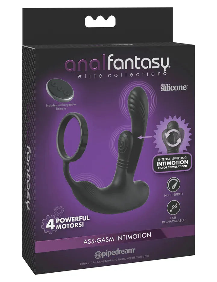 Anal Fantasy Elite Ass Gasm IntiMotion – Advanced Anal Vibrator > Anal Range > Prostate Plugs - Tophatter Daily Deals