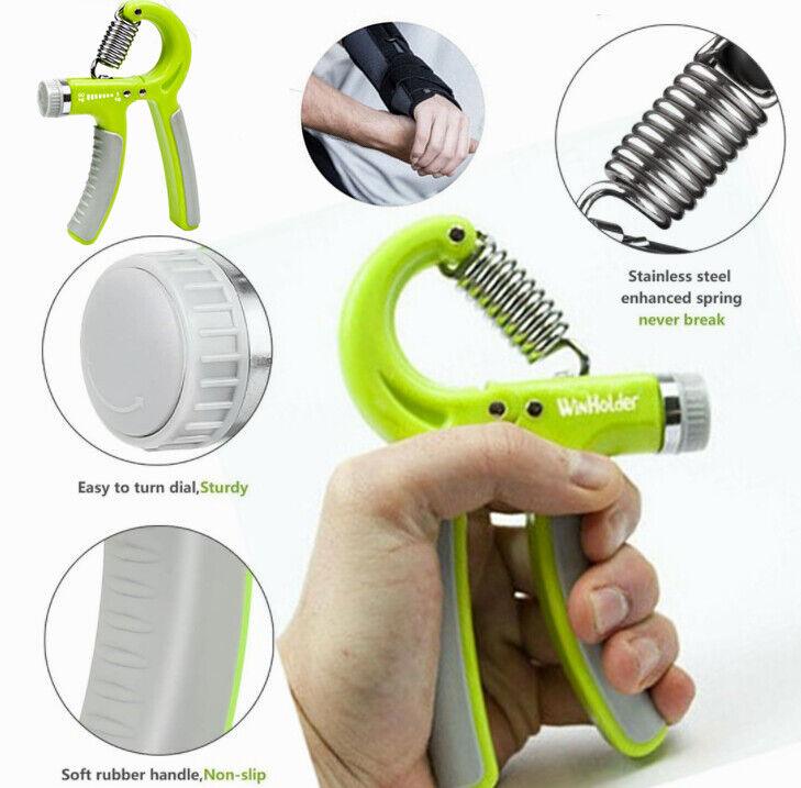 Hand Exercises Tool - Hand Grip Strengthener 5-60kg Forearm Wrist Exerciser Finger Strength Trainer UK Exercise & Fitness - Tophatter Daily Deals