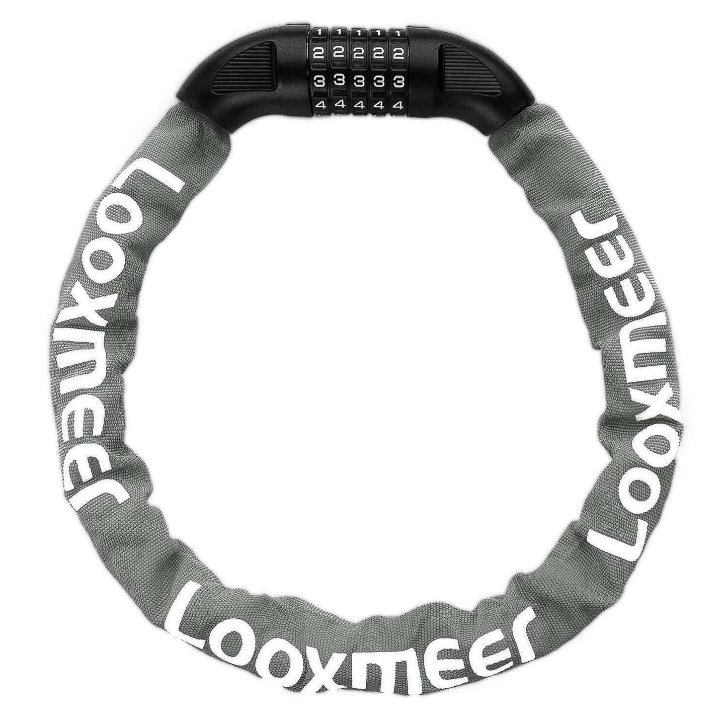 Best Bike Lock UK - Heavy Duty High Security 90cm 5-Digit Combination Chain Lock Cycling - Tophatter Daily Deals