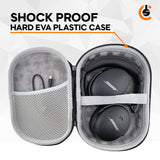 CentralSound EVA Hard Zippered Headphones Protective Carrying Case - Black Audio Accessories - Tophatter Daily Deals