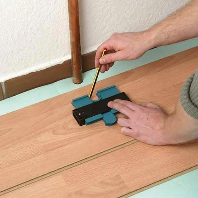 5" Contour Profile Gauge Tiling Laminate Tiles Edge Shaping Wood Measure Ruler Home Improvement - Tophatter Daily Deals