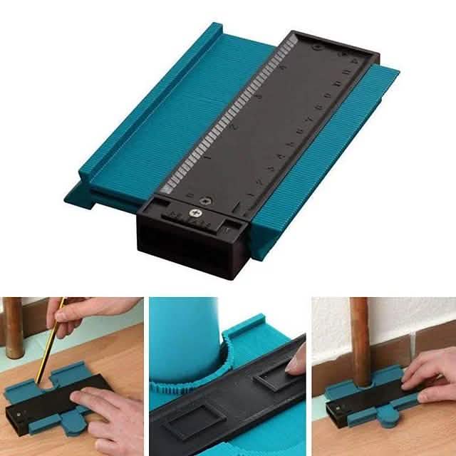 5" Contour Profile Gauge Tiling Laminate Tiles Edge Shaping Wood Measure Ruler Home Improvement - Tophatter Daily Deals