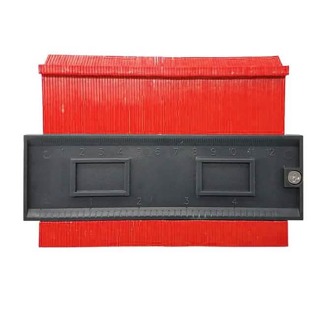 5" Contour Profile Gauge Tiling Laminate Tiles Edge Shaping Wood Measure Ruler Red Home Improvement - Tophatter Daily Deals