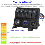 5 Gang Marine Panel Switch Automotive - Tophatter Daily Deals