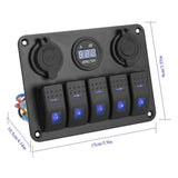 5 Gang Marine Panel Switch Automotive - Tophatter Daily Deals