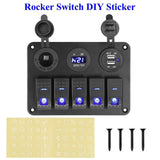 5 Gang Marine Panel Switch Automotive - Tophatter Daily Deals