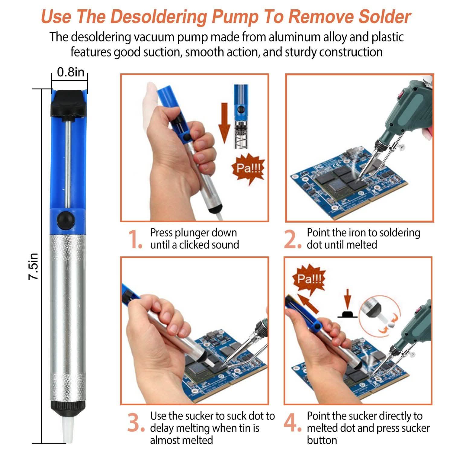 5-in-1 Automatic Hand-Held Soldering Iron Gun Kit Home Improvement - Tophatter Daily Deals