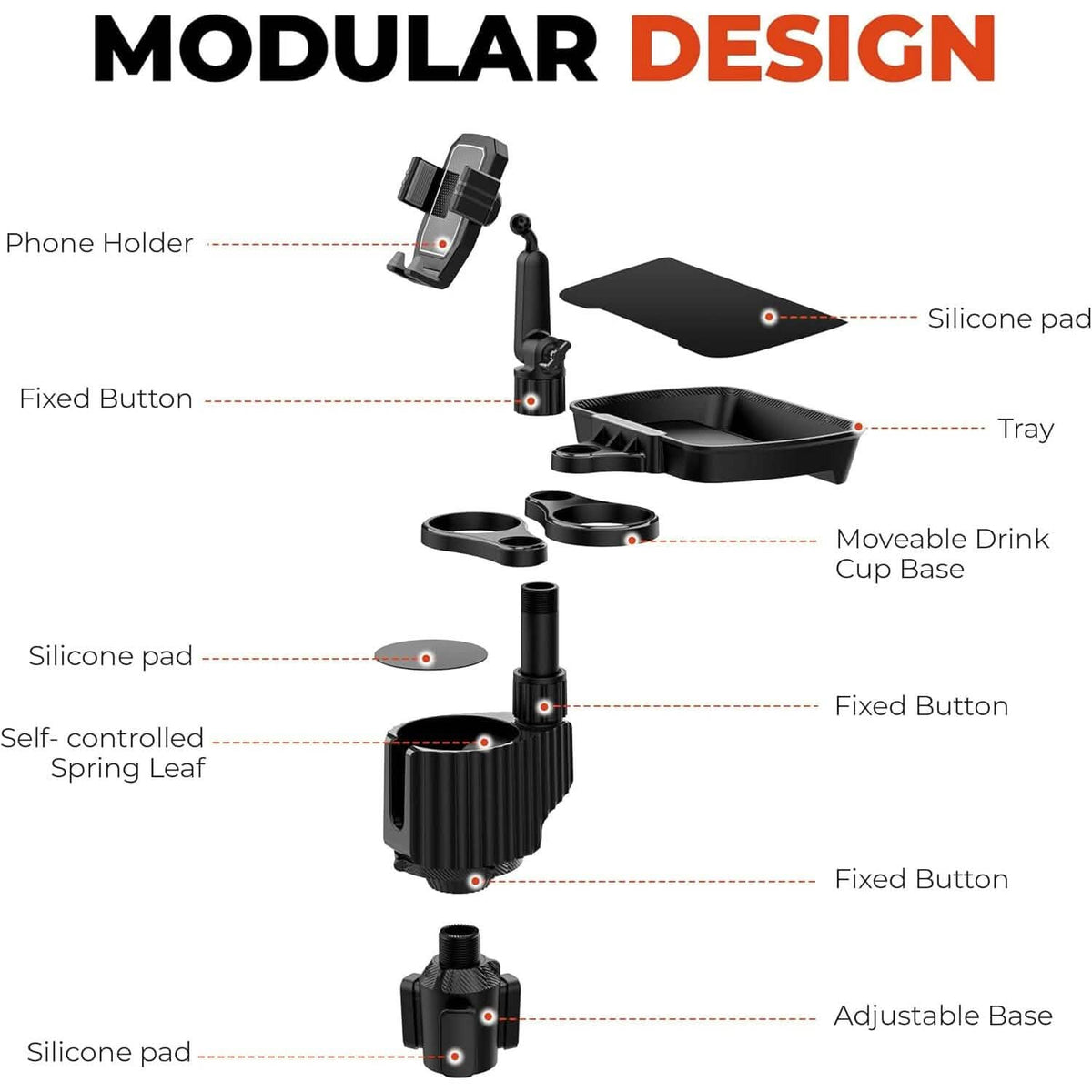 5-in-1 Car Organizer & Cup Holder Automotive - Tophatter Daily Deals