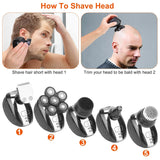 5-in-1 Electric Razor For Bald Men Men's Grooming - Tophatter Daily Deals