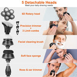5-in-1 Electric Razor For Bald Men Men's Grooming - Tophatter Daily Deals