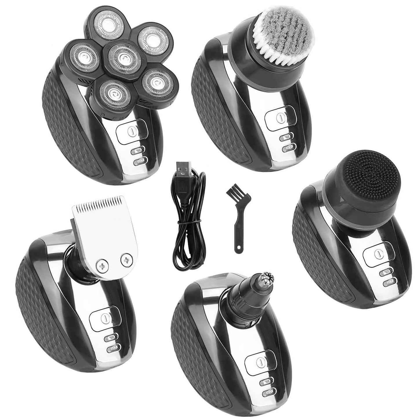 5-in-1 Electric Razor For Bald Men Men's Grooming - Tophatter Daily Deals