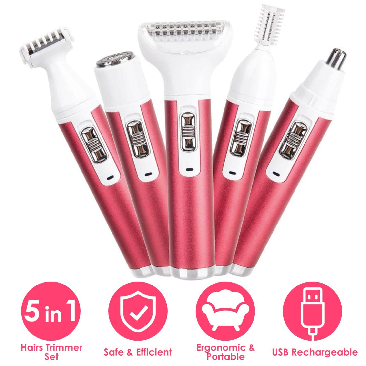 5-in-1 Lady Electric Razor Beauty & Personal Care - Tophatter Daily Deals