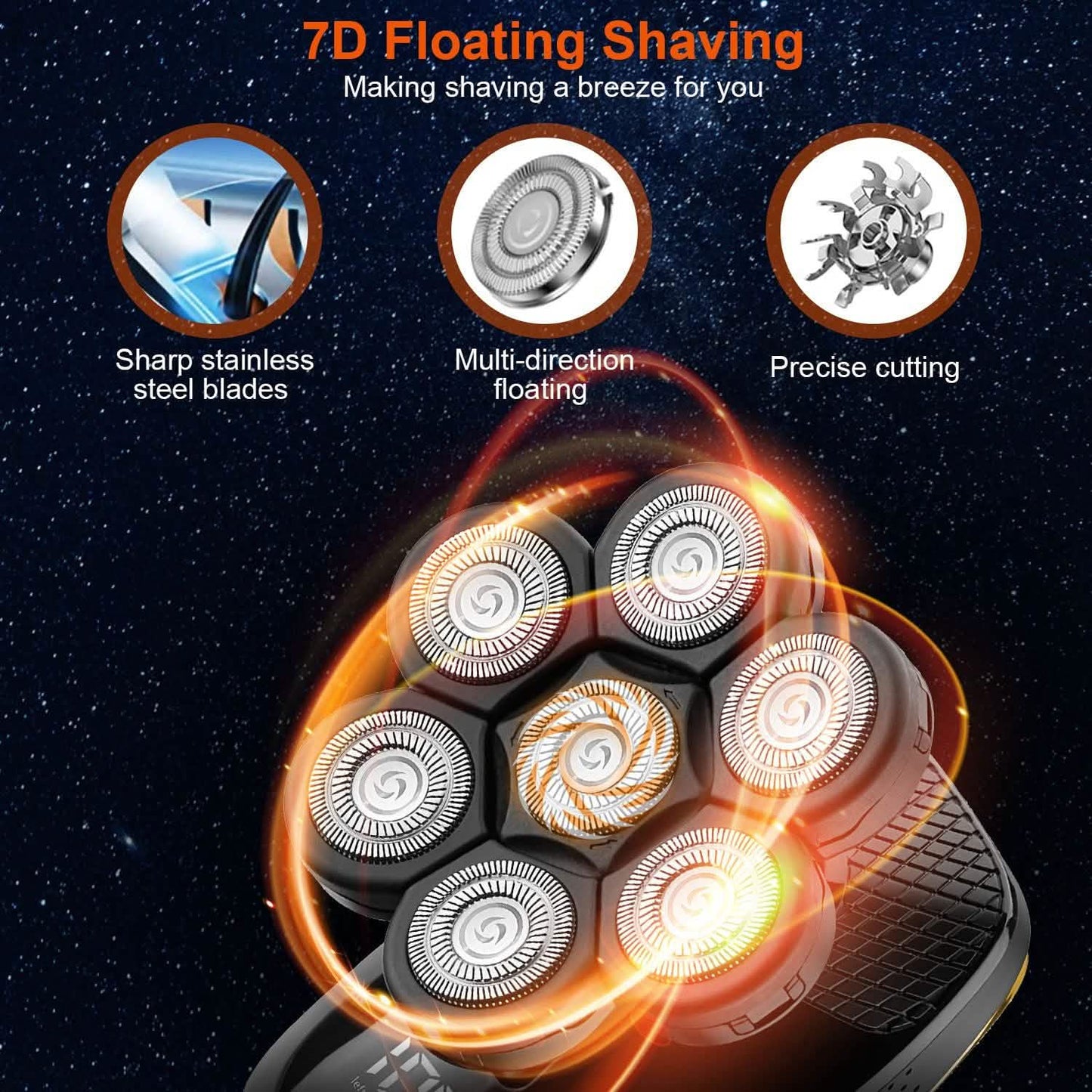 5-in-1 Rechargeable Cordless Trimmer Shaver Kit Men's Grooming - Tophatter Daily Deals