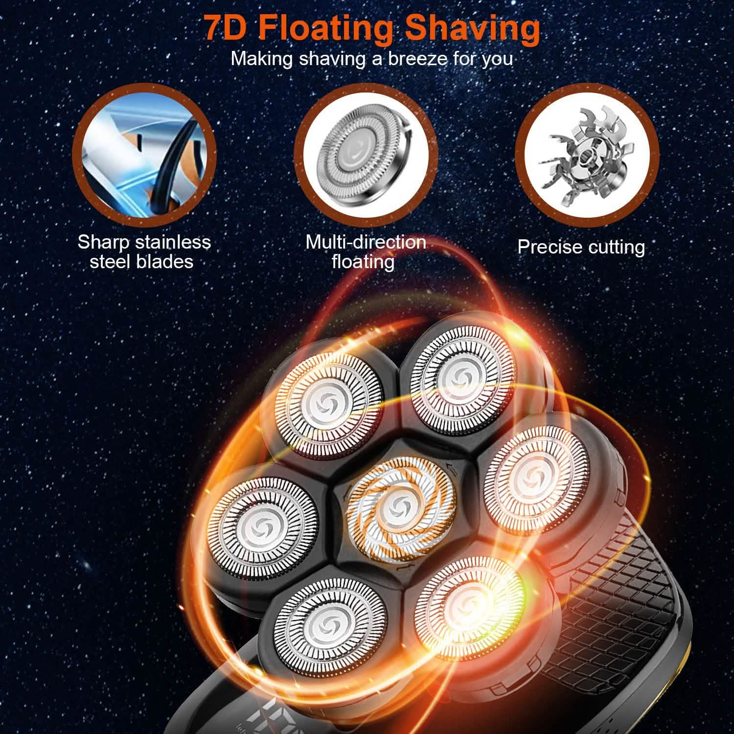 5-in-1 Rechargeable Cordless Trimmer Shaver Kit Men's Grooming - Tophatter Daily Deals