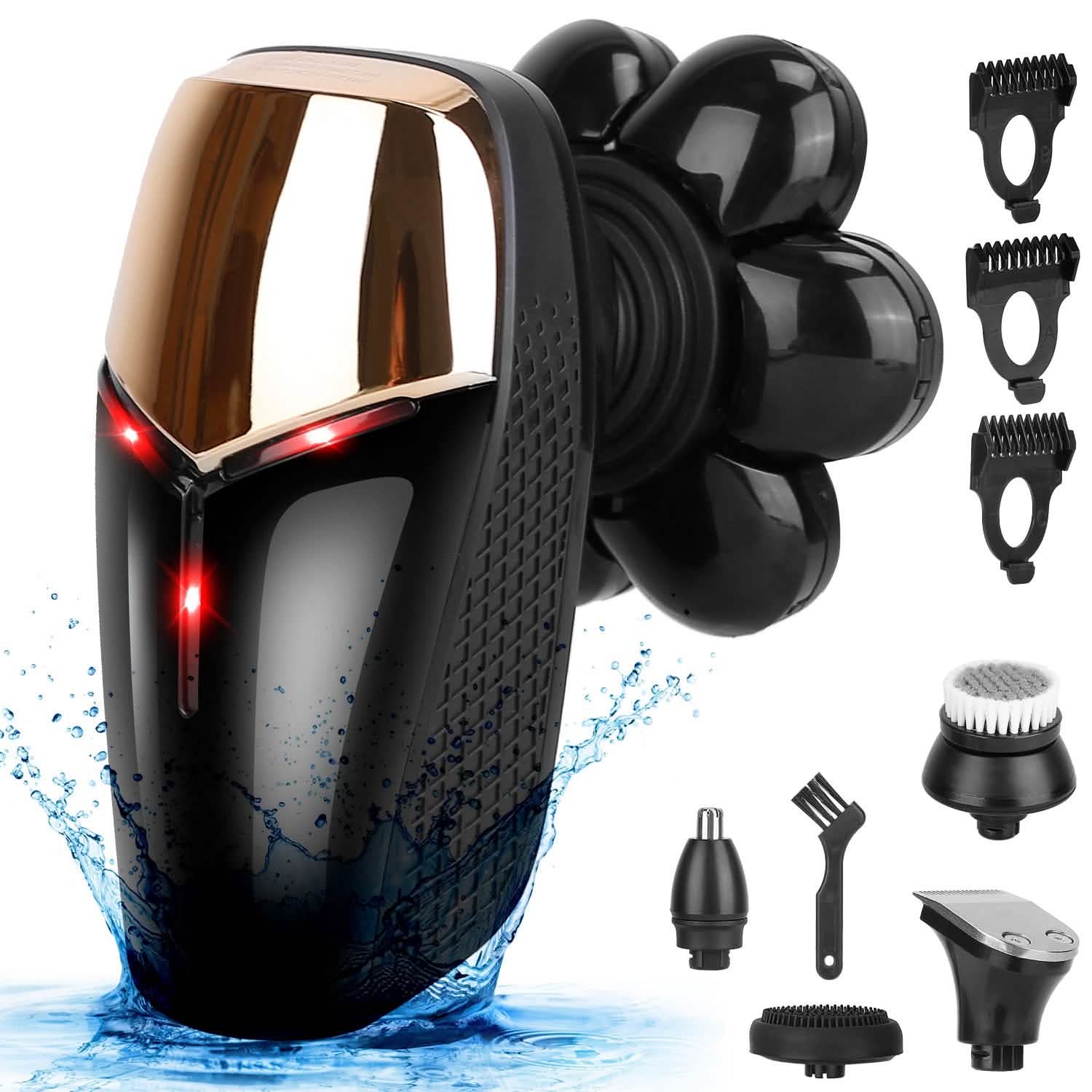 5-in-1 Rechargeable Cordless Trimmer Shaver Kit Men's Grooming - Tophatter Daily Deals