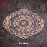 5-Pack: 3 Styles Vintage Lace Embroidery Placemat Wine & Dining - Tophatter Daily Deals