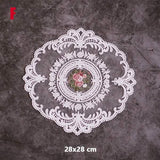 5-Pack: 3 Styles Vintage Lace Embroidery Placemat Wine & Dining - Tophatter Daily Deals