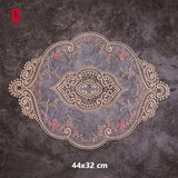 5-Pack: 3 Styles Vintage Lace Embroidery Placemat Wine & Dining - Tophatter Daily Deals