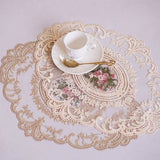 5-Pack: 3 Styles Vintage Lace Embroidery Placemat Wine & Dining - Tophatter Daily Deals