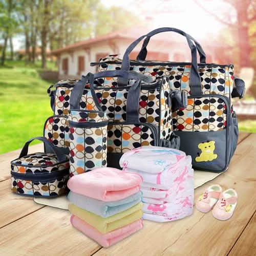 5-Pack: Baby Nappy Diaper Bag Set Baby Gear - Tophatter Daily Deals