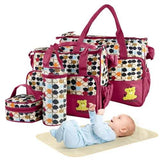 5-Pack: Baby Nappy Diaper Bag Set Baby Gear - Tophatter Daily Deals