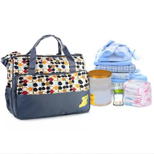 5-Pack: Baby Nappy Diaper Bag Set Baby Gear - Tophatter Daily Deals