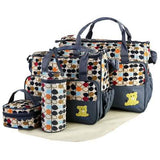 5-Pack: Baby Nappy Diaper Bag Set Gray Baby Gear - Tophatter Daily Deals