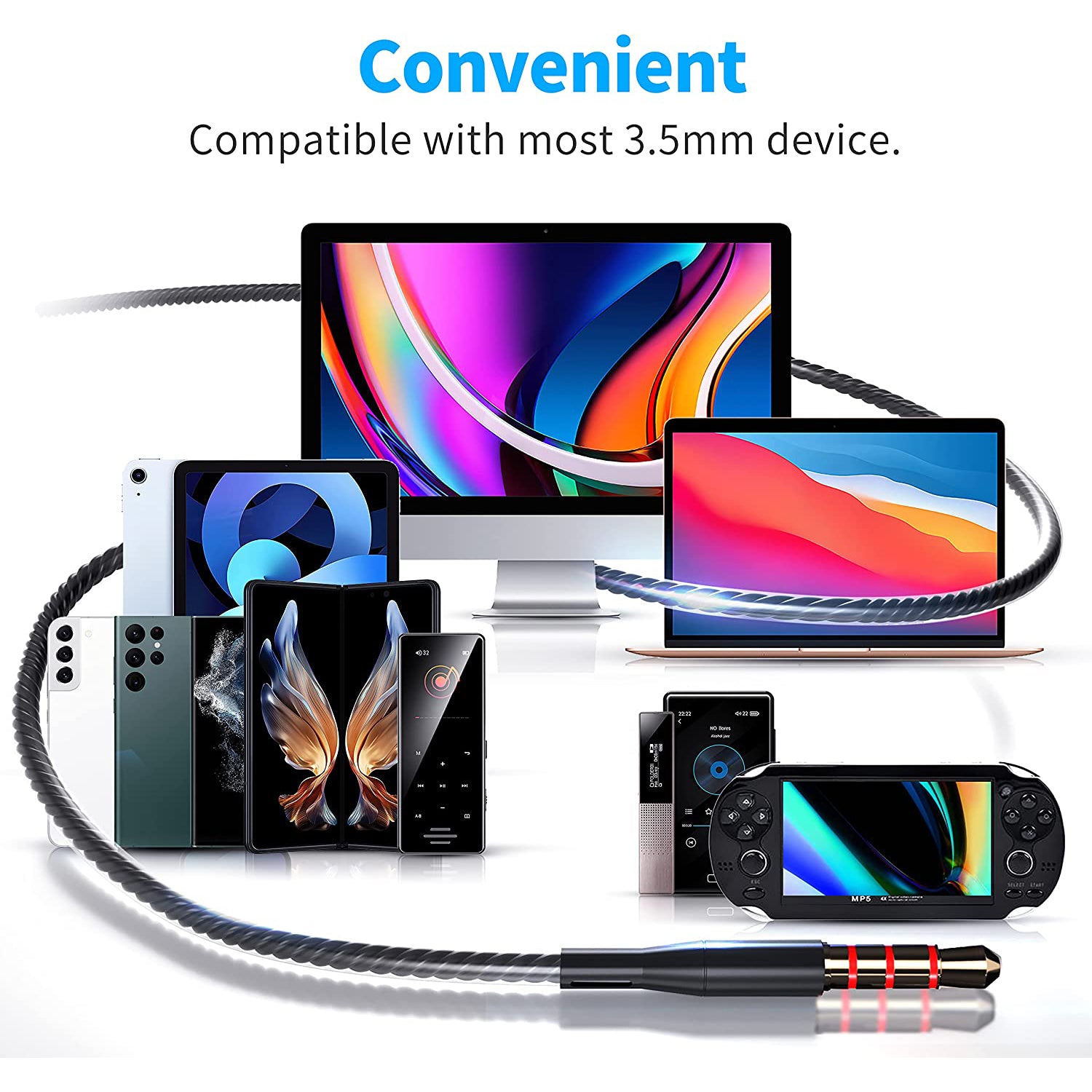 5-Pack: Microphone Wired Earbuds Isolating In-Ear Headphones In-Ear Headphones - Tophatter Daily Deals