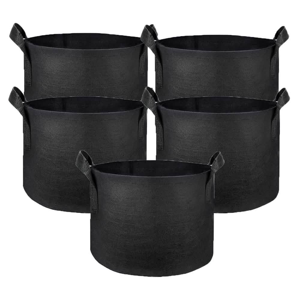 5-Pack: Plant Grow Bags Garden & Patio - Tophatter Daily Deals