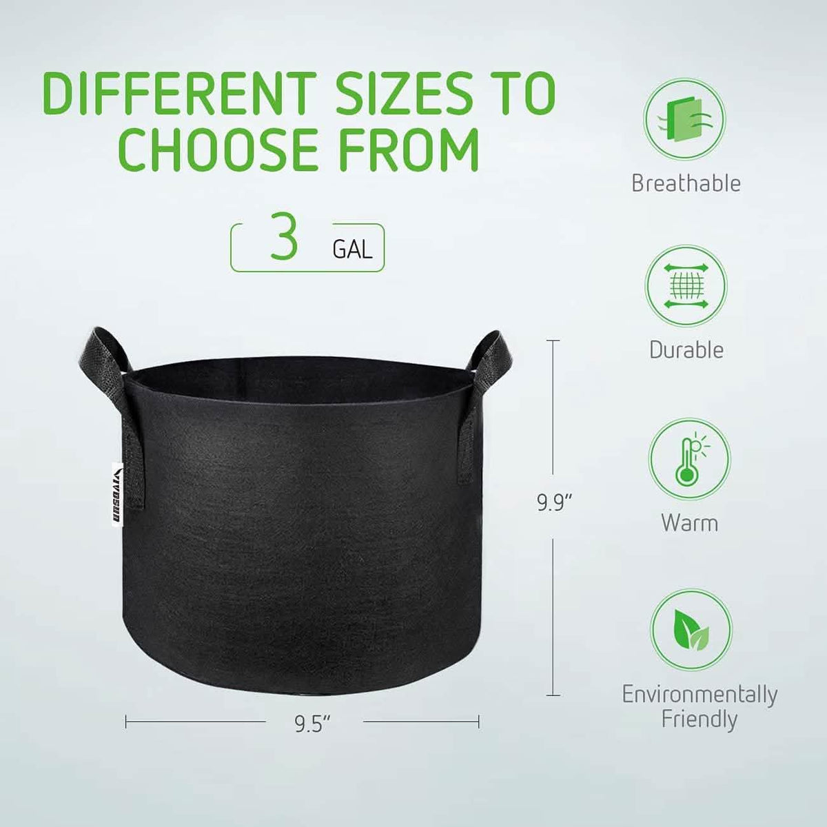 5-Pack: Plant Grow Bags Garden & Patio - Tophatter Daily Deals