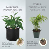 5-Pack: Plant Grow Bags Garden & Patio - Tophatter Daily Deals