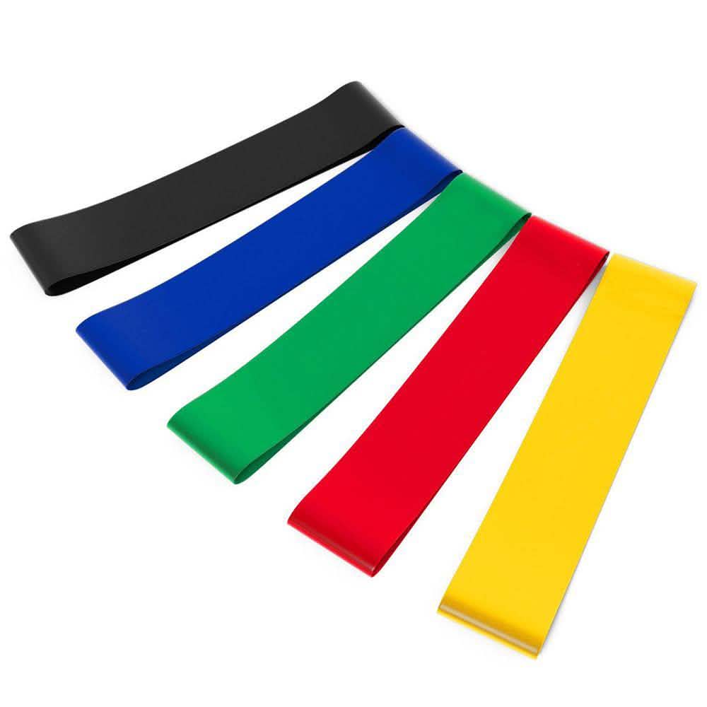 5-Pack: Precision Mini Exercise Bands Fitness & Exercise - Tophatter Daily Deals