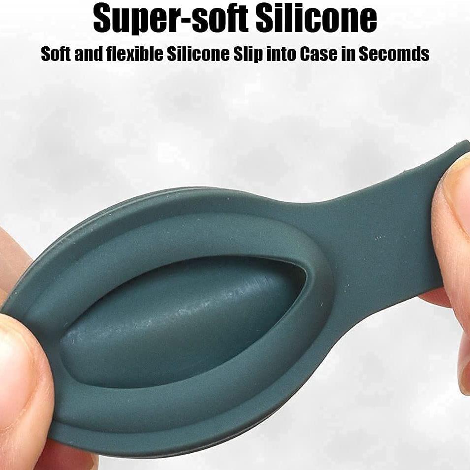 5-Pack: Silicone Airtag Holder with Anti-Lost Keychain Apple AirTag Case - Tophatter Daily Deals