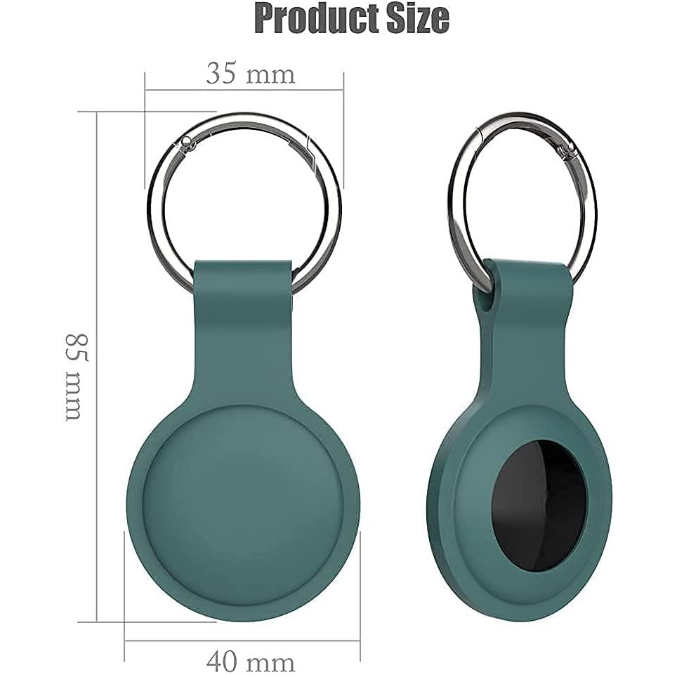 5-Pack: Silicone Airtag Holder with Anti-Lost Keychain Apple AirTag Case - Tophatter Daily Deals