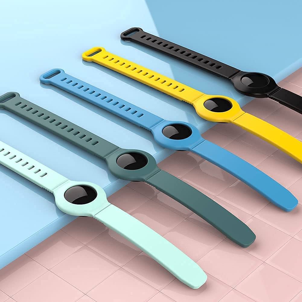 5-Pack: Silicone Airtag Holder with Anti-Lost Keychain Apple AirTag Case - Tophatter Daily Deals