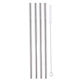 5-Pack: Stainless Steel Bend Or Straight Drinking Straws Straight Wine & Dining - Tophatter Daily Deals