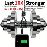5-Pack: USB Type-C Fast Charging Cable Charging Cable - Tophatter Daily Deals