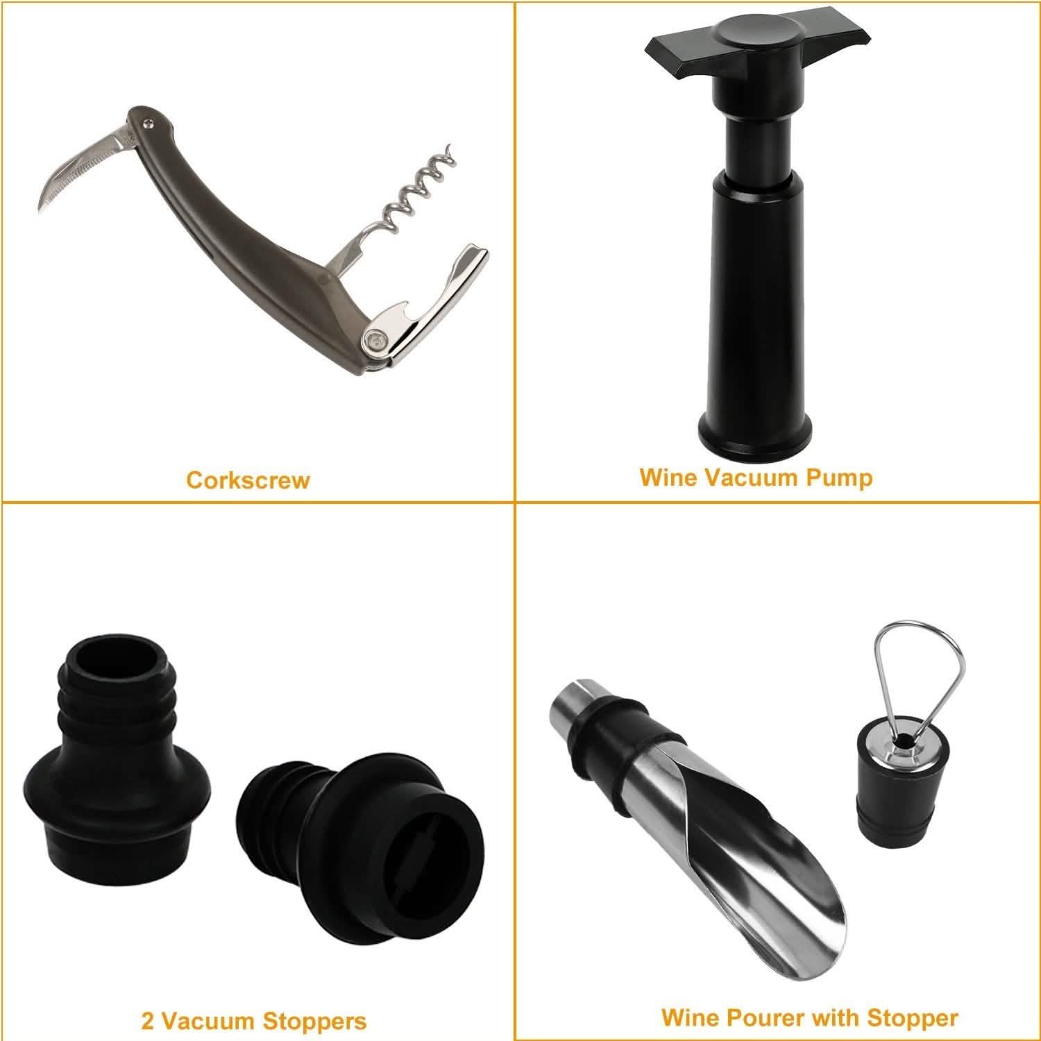 5-Pack: Wine Bottle Opener Set Wine & Dining - Tophatter Daily Deals
