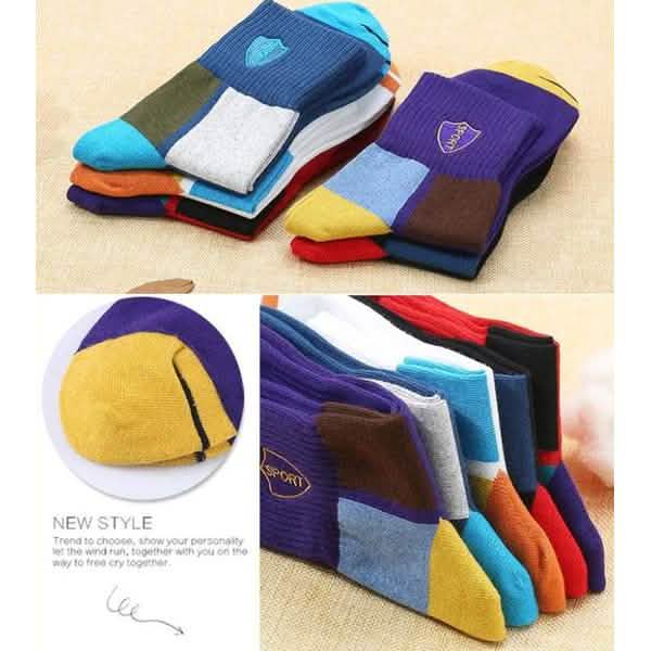 5-Pair: Men's Sports And Leisure Tube Socks Men's Socks - Tophatter Daily Deals