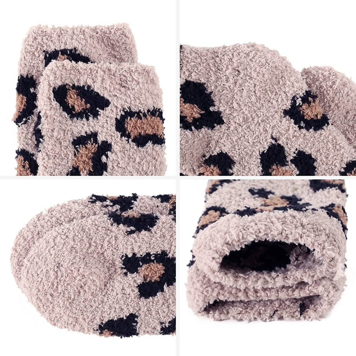 5-Pair: Womens Fuzzy Socks Winter Slipper Socks Women's Socks & Hosiery - Tophatter Daily Deals