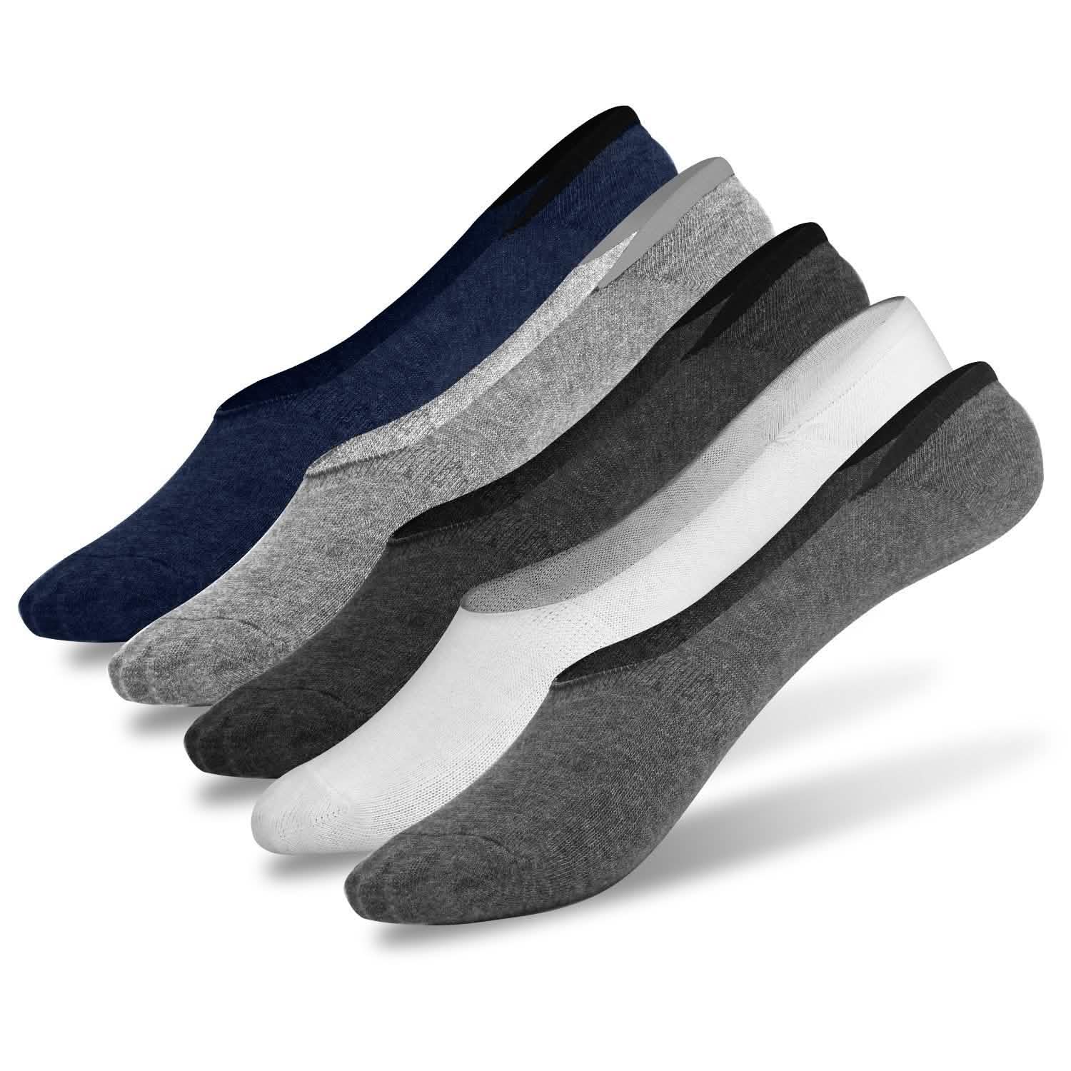 5-Pairs: Breathable No Show Boat Socks Non-Slip Women's Socks & Hosiery - Tophatter Daily Deals