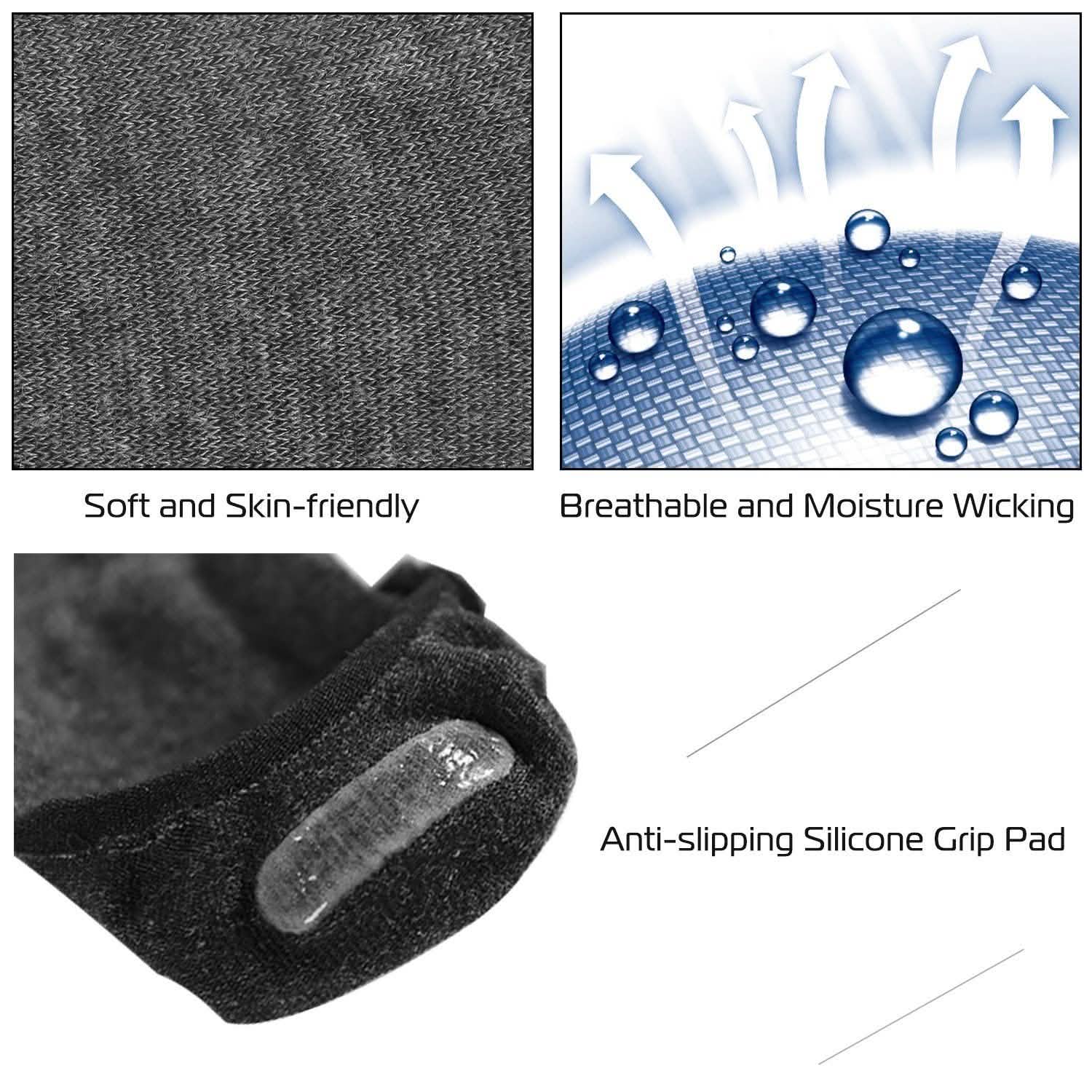 5-Pairs: Breathable No Show Boat Socks Non-Slip Women's Socks & Hosiery - Tophatter Daily Deals