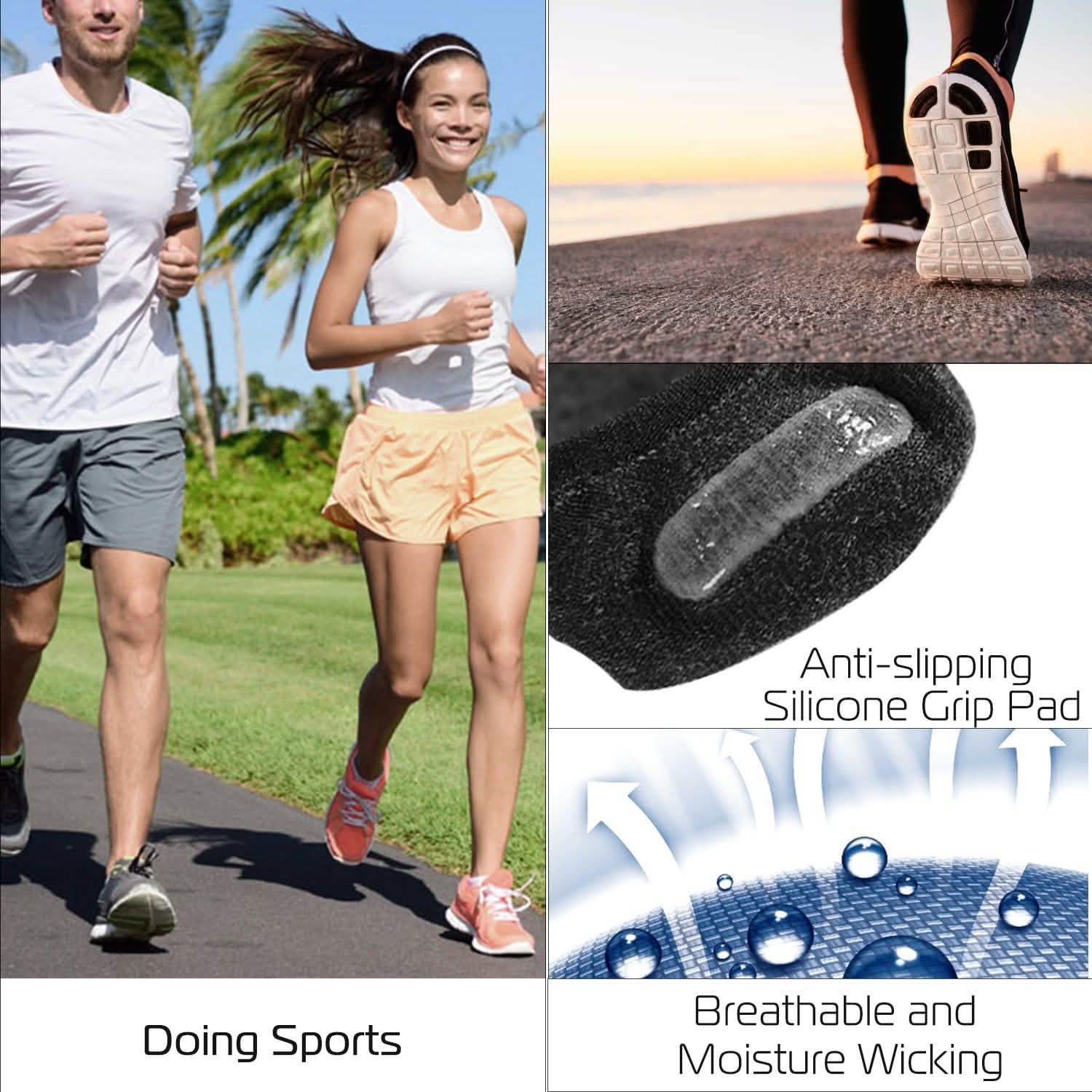 5-Pairs: Breathable No Show Boat Socks Non-Slip Women's Socks & Hosiery - Tophatter Daily Deals
