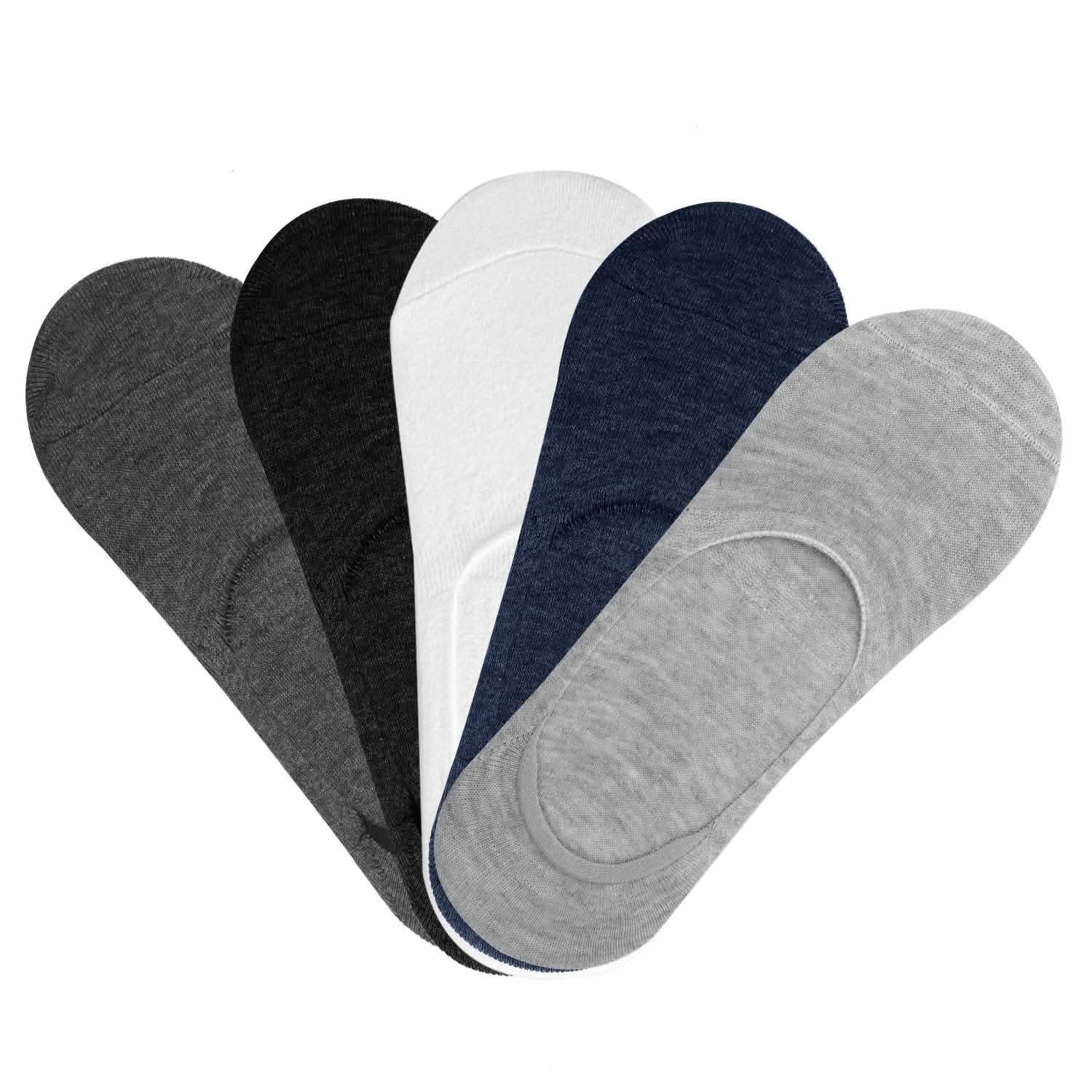 5-Pairs: Breathable No Show Boat Socks Non-Slip Women's Socks & Hosiery - Tophatter Daily Deals