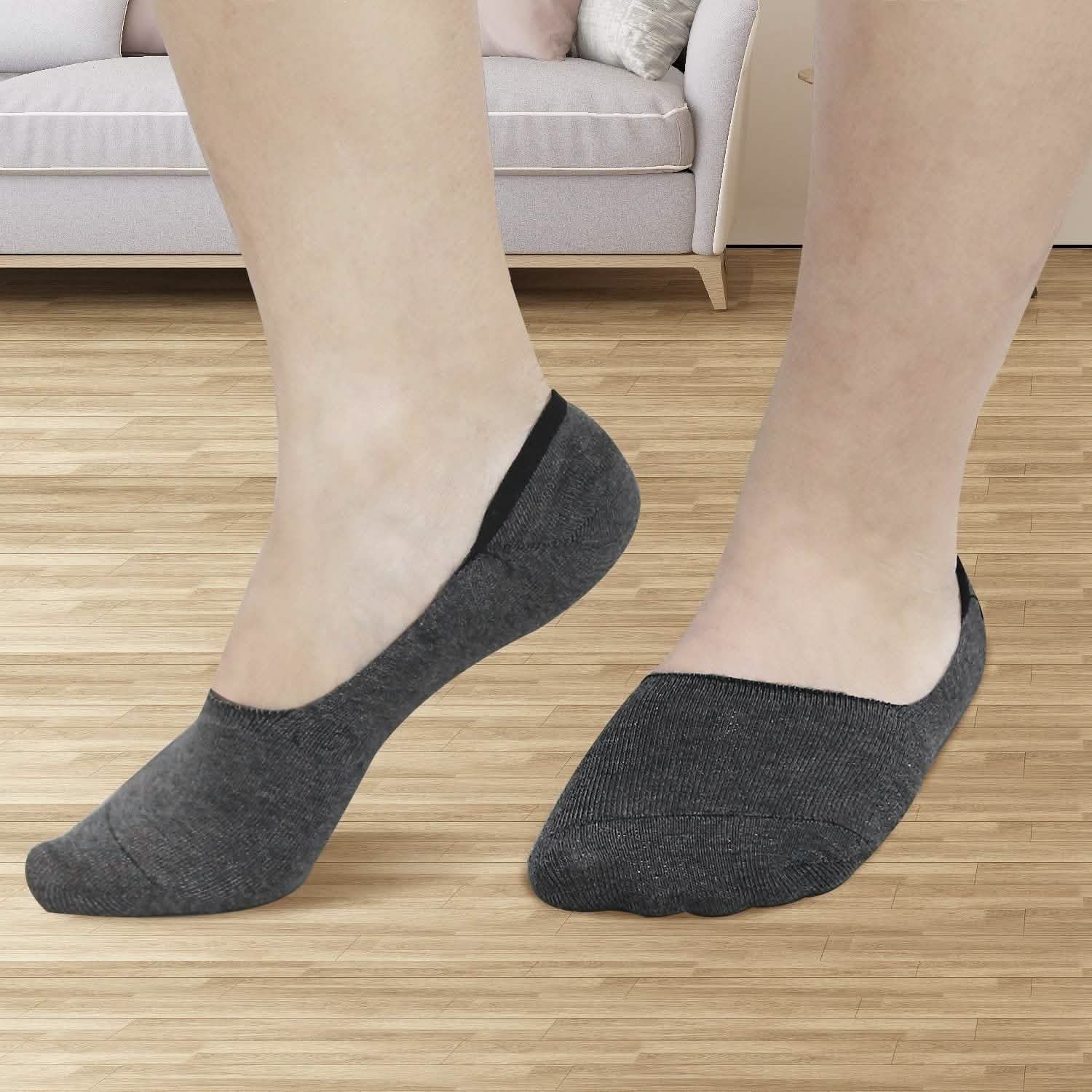 5-Pairs: Breathable No Show Boat Socks Non-Slip Women's Socks & Hosiery - Tophatter Daily Deals